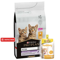 Pro Plan Kitten Tavuk Etli Yavru Kedi Maması 3 Kg + Gimcat Kedi Pudingi 150 Gr - Pro Plan