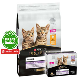 Pro Plan Kitten Yavru Kedi Maması 10 Kg + Pro Plan Yaş Mama 85 Gr x 10 Adet - Pro Plan