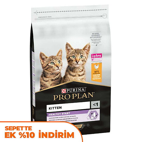 Pro Plan Kitten Yavru Kedi Maması 10 Kg + Pro Plan Yaş Mama 85 Gr x 10 Adet - 2