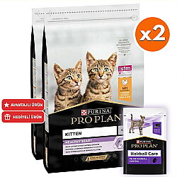 Pro Plan Kitten Yavru Kedi Maması 10 Kg x 2 Adet + 35 Adet Pro Plan Hairball Pouch - Pro Plan