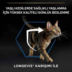 Pro Plan Longevis Senior +7 Somonlu Kedi Maması 3 Kg + 3 Adet Pro Plan Konserve 85 Gr - 4