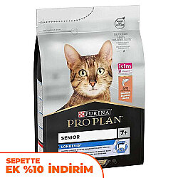 Pro Plan Longevis Senior +7 Somonlu Kedi Maması 3 Kg - Pro Plan