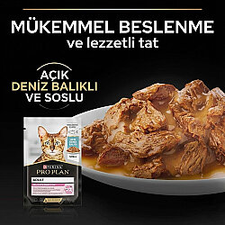 Pro Plan Pouch Delicate Sos İçinde Okyanus Balıklı Kedi Yaş Maması 85 Gr x 26 Adet - 6