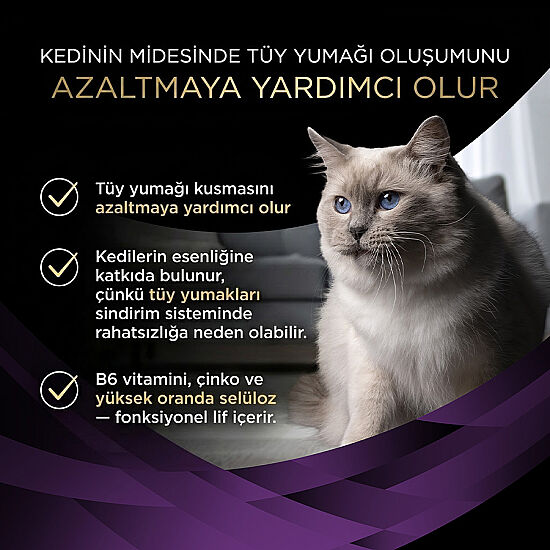 Pro Plan Pouch Hairball Care Tüy Yumağı Kontrolü Kedi Yaş Maması 35 Gr x 7 Adet - 8