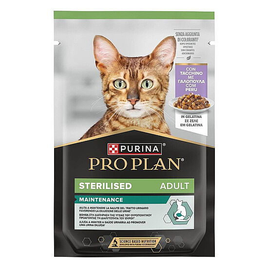 Pro Plan Pouch Jöle İçinde Hindi Etli Kısırlaştırılmış Kedi Yaş Maması 85 Gr - 1