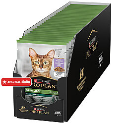 Pro Plan Pouch Jöle İçinde Hindi Etli Kısırlaştırılmış Kedi Yaş Maması 85 Gr x 26 Adet - Pro Plan
