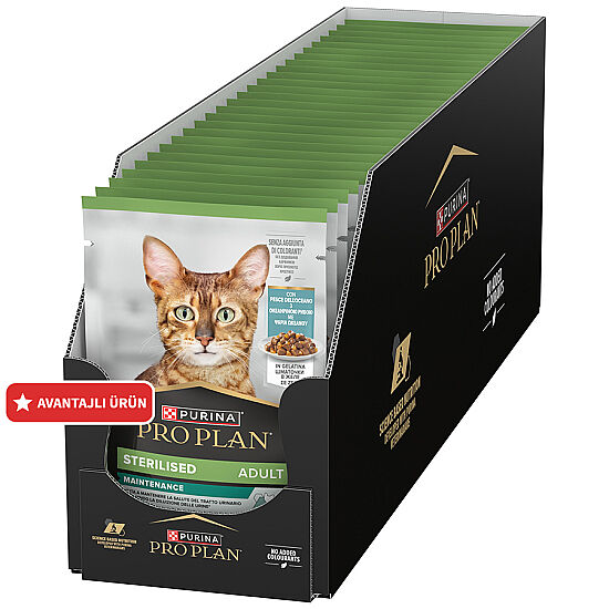 Pro Plan Pouch Jöle İçinde Okyanus Balık Etli Kısırlaştırılmış Kedi Yaş Maması 85 Gr x 26 Adet - 1