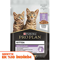 Pro Plan Pouch Kitten Sos İçinde Hindili Yavru Kedi Yaş Maması 85 Gr - Pro Plan