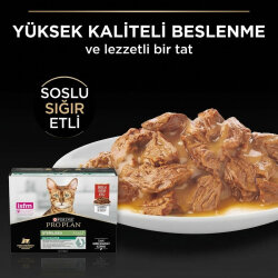 Pro Plan Pouch Sos İçinde Sığır Etli Kısırlaştırılmış Kedi Yaş Maması 85 Gr - 4