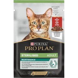 Pro Plan Pouch Sos İçinde Sığır Etli Kısırlaştırılmış Kedi Yaş Maması 85 Gr - Pro Plan