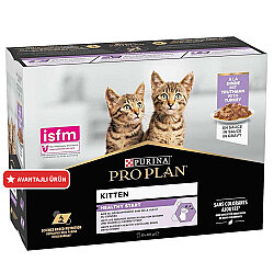 Pro Plan Pouch Kitten Sos İçinde Hindili Yavru Kedi Yaş Maması 85 Gr x 10 Adet - Pro Plan