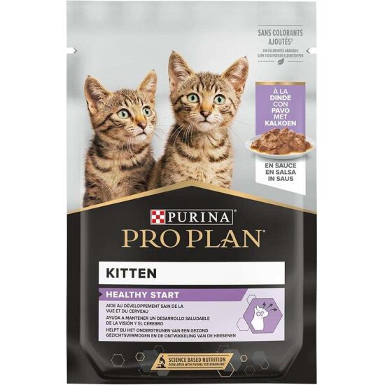Pro Plan Pouch Kitten Sos İçinde Hindili Yavru Kedi Yaş Maması 85 Gr x 26 Adet - 2