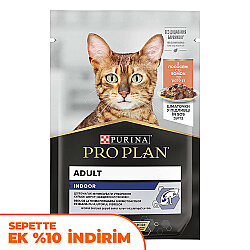 Pro Plan Pouch Sos İçinde Somonlu Indoor Kedi Yaş Maması 85 Gr - Pro Plan