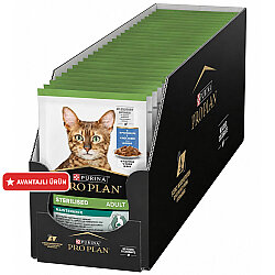 Pro Plan Pouch Sos İçinde Tavşan Etli Kısırlaştırılmış Kedi Yaş Maması 85 Gr x 26 Adet - Pro Plan