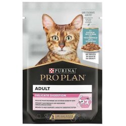 Pro Plan Pouch Delicate Sos İçinde Okyanus Balıklı Kedi Yaş Maması 85 Gr - Pro Plan