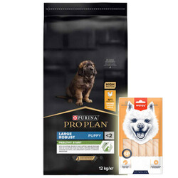 Pro Plan - Pro Plan Puppy Large Tavuk Büyük Irk Yavru Köpek Maması 12 Kg + Wanpy Creamy Treat 5x14 Gr