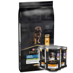 Pro Plan Puppy Large Tavuk Büyük Irk Yavru Köpek Maması 12 Kg + 3 Adet Pro Plan 400 Gr Konserve - Pro Plan
