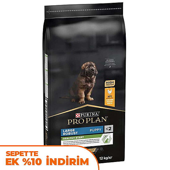 Pro Plan Puppy Large Tavuk Büyük Irk Yavru Köpek Maması 12 Kg + 2 Adet Pro Plan Konserve 400 Gr - 2