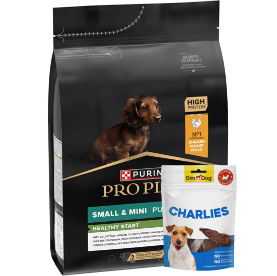 Pro Plan Puppy Tavuk Etli Küçük Irk Yavru Köpek Maması 3 Kg + Gimdog 70 Gr Köpek Ödülü - 1