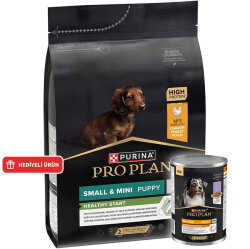Pro Plan Puppy Tavuk Etli Küçük Irk Yavru Köpek Maması 3 Kg + Köpek Konservesi 400 Gr - Pro Plan
