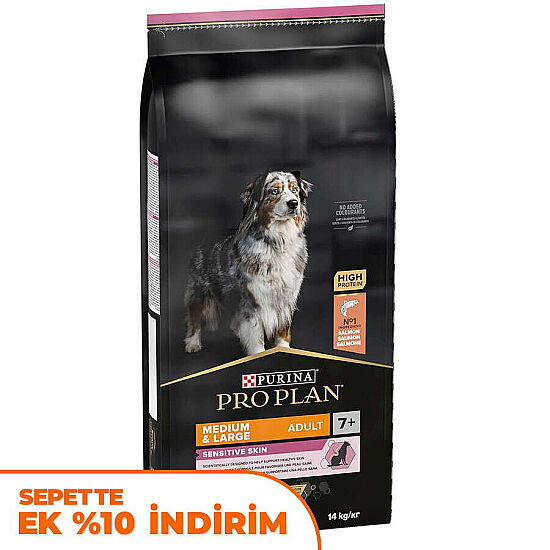 Pro Plan Senior Medium Large Somonlu Yaşlı Köpek Maması 14 Kg + 2 Adet Pro Plan Konserve 400 Gr - 2