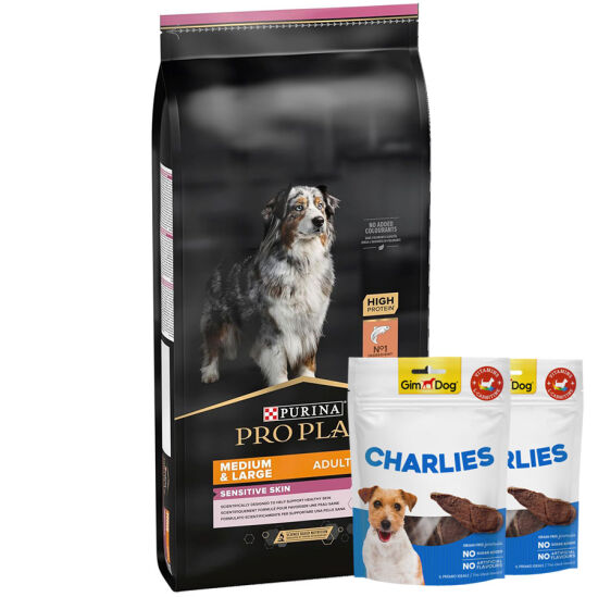 Pro Plan Senior Medium Large Somonlu Yaşlı Köpek Maması 14 Kg + 2 Adet Gimdog 70 Gr Köpek Ödülü - 1