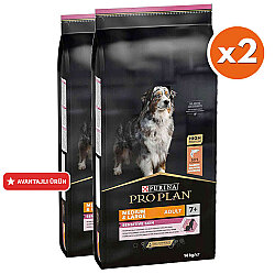 Pro Plan Senior Medium Large Somonlu Yaşlı Köpek Maması 14 Kg x 2 Adet - Pro Plan