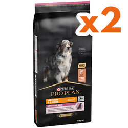 Pro Plan - Pro Plan Senior Medium Large Somonlu Yaşlı Köpek Maması 14 Kg x 2 Adet