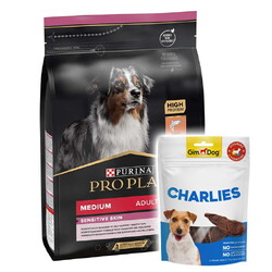 Pro Plan - Pro Plan Sensitive Somon Hassas Köpek Maması 3 Kg + Gimdog 70 Gr Köpek Ödülü