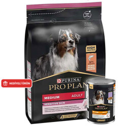 Pro Plan Sensitive Somon Hassas Köpek Maması 3 Kg + Köpek Konservesi 400 Gr - Pro Plan
