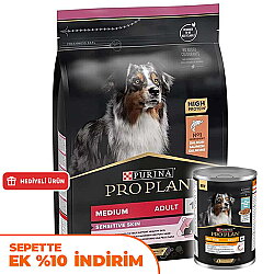 Pro Plan Sensitive Somon Hassas Köpek Maması 3 Kg + Pro Plan Konserve 400 Gr - Pro Plan