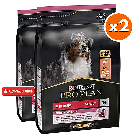 Pro Plan Sensitive Somon Hassas Köpek Maması 3 Kg x 2 Adet - 1