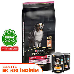 Pro Plan Sensitive Somonlu Hassas Köpek Maması 10 Kg + 2 Adet Pro Plan Konserve 400 Gr - Pro Plan