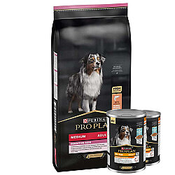 Pro Plan Sensitive Somonlu Hassas Köpek Maması 10 Kg + 2 Adet Pro Plan Konserve 400 Gr - Pro Plan