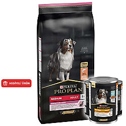 Pro Plan Sensitive Somonlu Hassas Köpek Maması 10 Kg + 3 Adet Pro Plan Konserve 400 Gr - Pro Plan