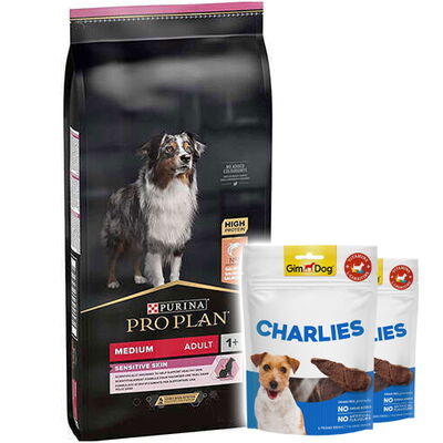 Pro Plan Sensitive Somonlu Hassas Köpek Maması 10 Kg + 2 Adet Gimdog 70 Gr Köpek Ödülü - 1