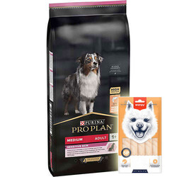 Pro Plan - Pro Plan Sensitive Somonlu Hassas Köpek Maması 10 Kg + Wanpy Creamy Treat 5x14 Gr