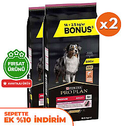 Pro Plan Sensitive Somonlu Hassas Köpek Maması 14 + 2,5 Kg (Toplam 16,5 Kg) x 2 Adet + Temizlik Mendili - Pro Plan
