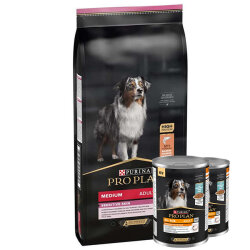 Pro Plan Sensitive Somonlu Hassas Köpek Maması 14 Kg + 2 Adet Köpek Konservesi 400 Gr - Pro Plan