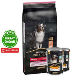 Pro Plan Sensitive Somonlu Hassas Köpek Maması 14 Kg + 2 Adet Köpek Konservesi 400 Gr - Pro Plan