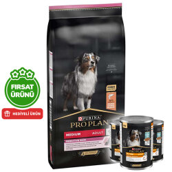 Pro Plan Sensitive Somonlu Hassas Köpek Maması 14 Kg + 3 Adet Köpek Konservesi 400 Gr - Pro Plan