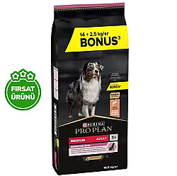 Pro Plan Sensitive Somonlu Hassas Köpek Maması 14 + 2,5 Kg (Toplam 16,5 Kg) + 3 Adet Pro Plan Konserve 400 Gr - Pro Plan