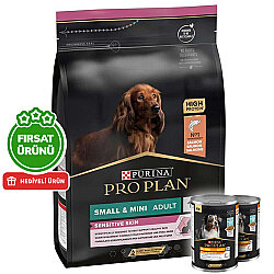 Pro Plan Somonlu Küçük Irk Köpek Maması 7 Kg + 2 Adet Pro Plan Konserve 400 Gr - Pro Plan