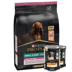 Pro Plan Somonlu Küçük Irk Köpek Maması 7 Kg + 2 Adet Köpek Konservesi 400 Gr - Pro Plan