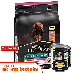 Pro Plan Somonlu Küçük Irk Köpek Maması 7 Kg + 2 Adet Pro Plan Konserve 400 Gr - Pro Plan