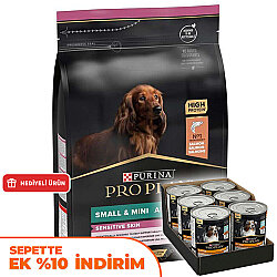 Pro Plan Somonlu Küçük Irk Köpek Maması 7 Kg + 6 Adet Pro Plan Konserve 400 Gr - Pro Plan