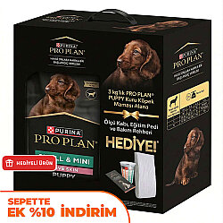 Pro Plan BOX Somonlu Küçük Irk Yavru Köpek Maması 3 Kg + Eğitim Pedi - Pro Plan