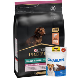 Pro Plan Somonlu Küçük Irk Yavru Köpek Maması 3 Kg + Gimdog 70 Gr Köpek Ödülü - Pro Plan