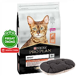 Pro Plan Somonlu Kedi Maması 10 Kg + Ferplast Relax Kedi Yatağı - Pro Plan