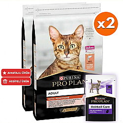 Pro Plan Somonlu Kedi Maması 10 Kg x 2 Adet + 35 Adet Pro Plan Hairball Pouch - Pro Plan